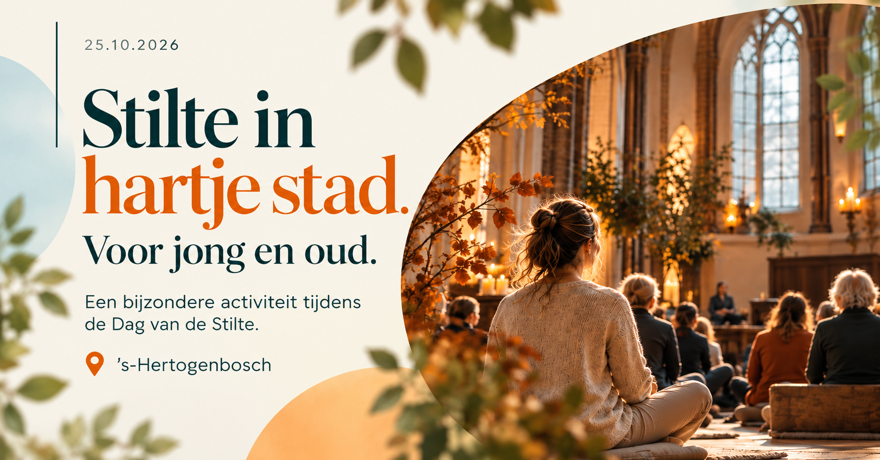 Stilte in hartje stad voor jong en oud in 's-Hertogenbosch